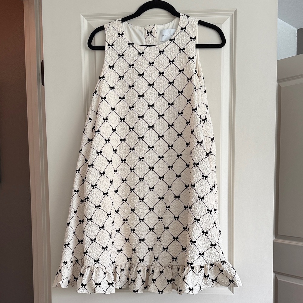 Mable Bailey Bow Dress with Pearl Detail